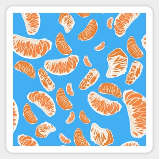 inked oranges Sticker